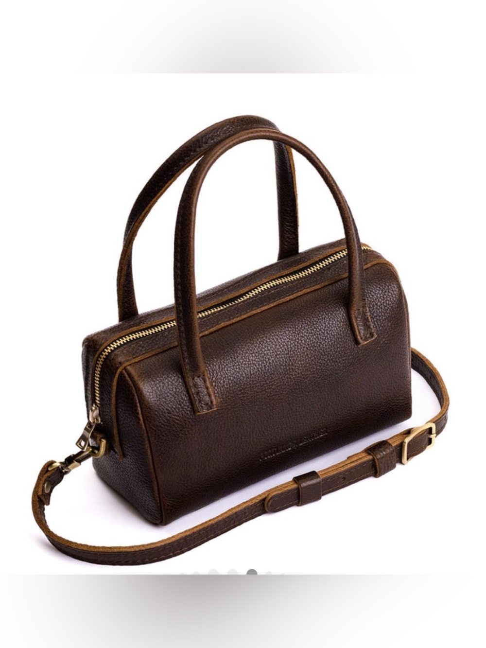 Portland Leather Small Sloan Doctor bag in color Coldbrew - Picture 11 of 12